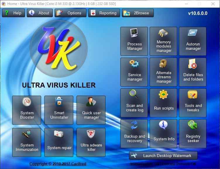 Phần mềm UVK Ultra Virus Killer