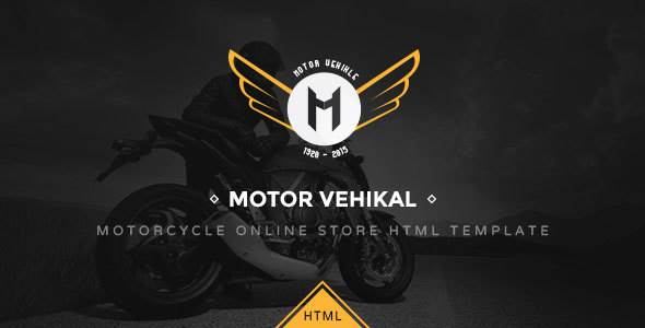 Motor Vehikal - Motorcycle Online Store HTML Template