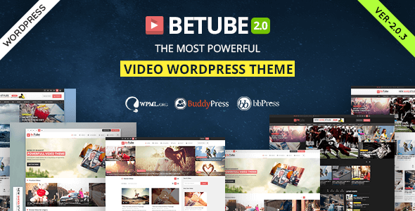 Theme Betube – Responsive Video WordPress