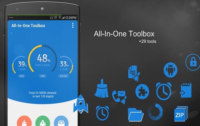 Phần mềm All-In-One Toolbox Pro android