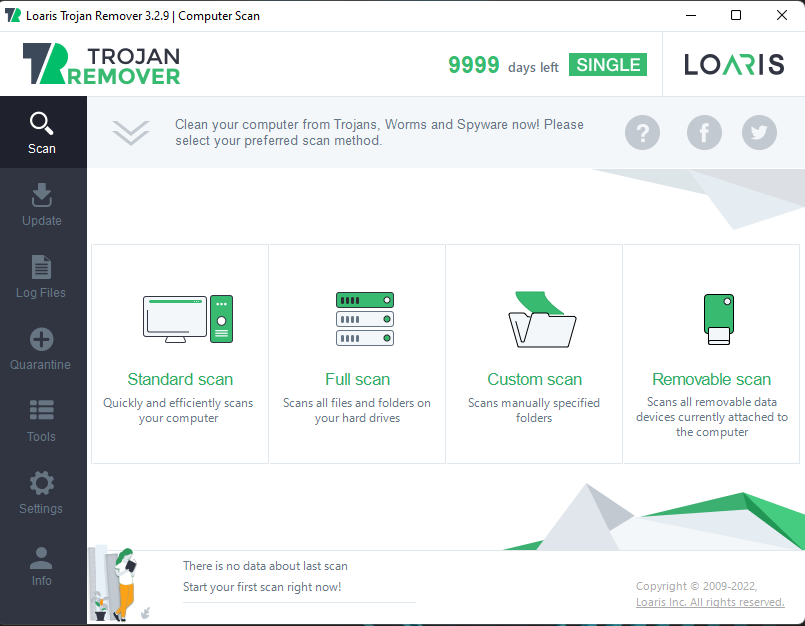 Phần mềm Loaris Trojan Remover