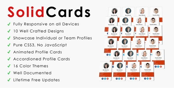 CSS3 Responsive Profile Cards