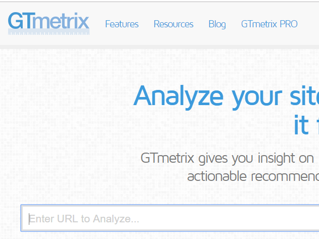 GTMetrix phân tích tốc độ tải của các trang web