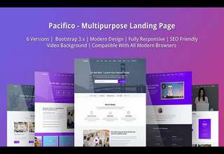 Pacifico - Multipurpose HTML Landing Page Template