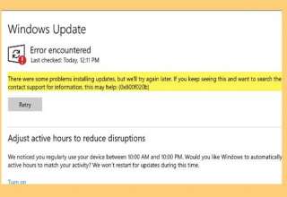 Lỗi Windows Update 0x800f020b