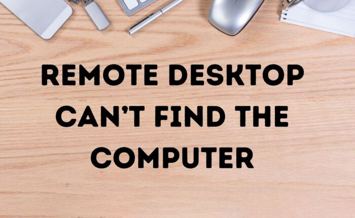 Máy tính từ xa không thể tìm thấy máy tính